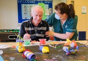 A photograph of an activity going on at Greenfield House Resource Centre