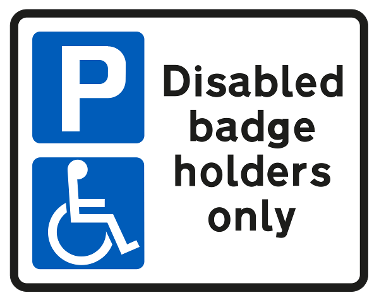 Disabled parking bay icon