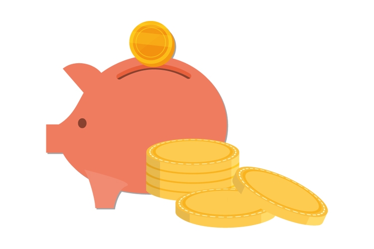 Cost of living - money saving tips - a graphic of a piggy bank