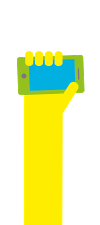 Straight hand with phone