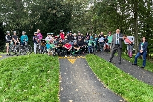 An image relating to Grand re-opening of a new pump track at Goldwell Park in Newbury