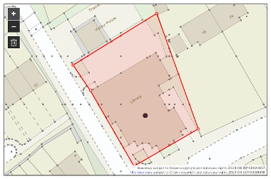 ODP: Screenshot of the outline of your property and works 