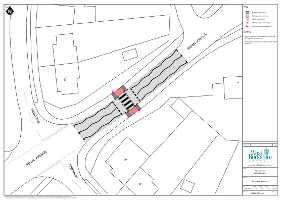 Calcot Streets - plan of zebra crossing