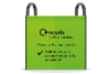 A graphic of a recycling bag.