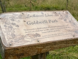 2025-Goldwell Park sign for lockdown wood