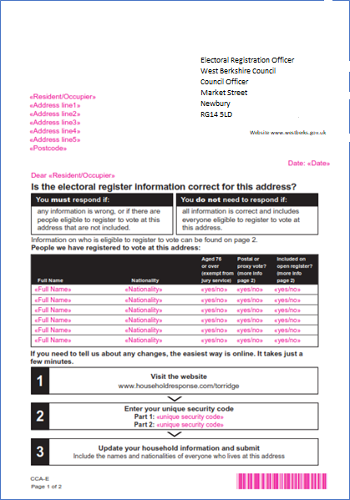 Annual Canvass Form 2