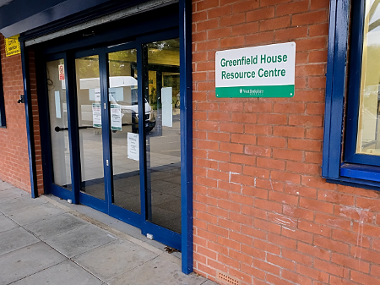 Greenfield House Resource Centre main entrance.