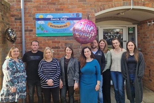 Castle Gate team celebrate Outstanding OFSTED