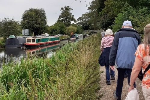 Walking along the canal